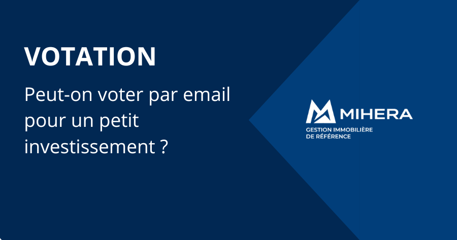 Peut-on voter par email pour un petit investissement ?