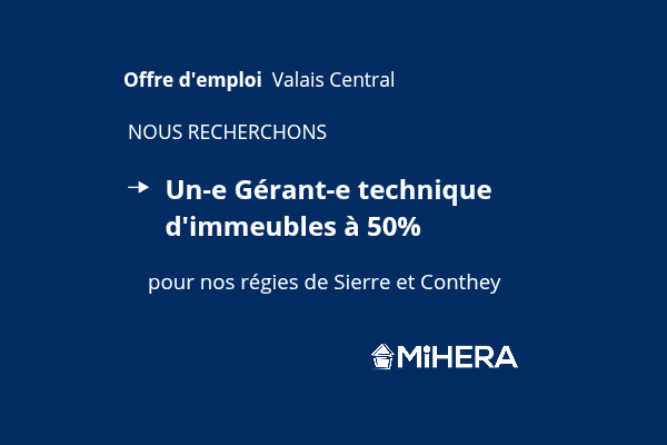 Gérant/te technique d’immeubles à 50%