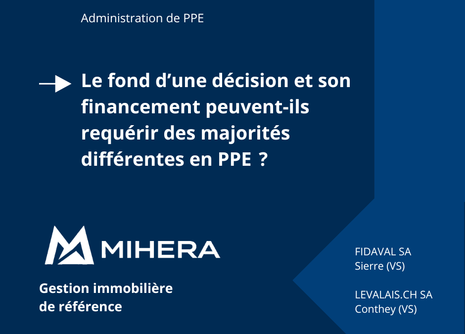 Le fond d’une décision et son financement peuvent‑ils requérir des majorités différentes en PPE ?