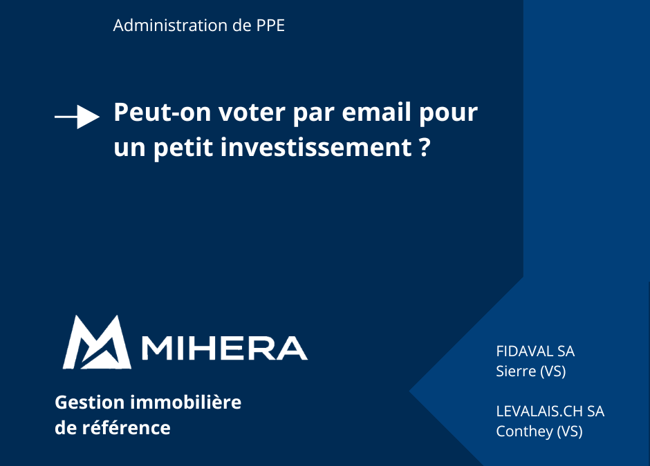 Peut-on voter par email pour un petit investissement ?